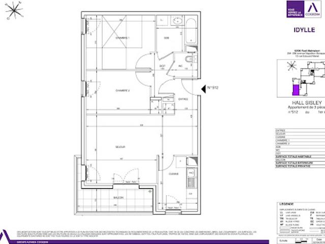 Location Appartement 3 pièces 63 m2 Rueil Malmaison