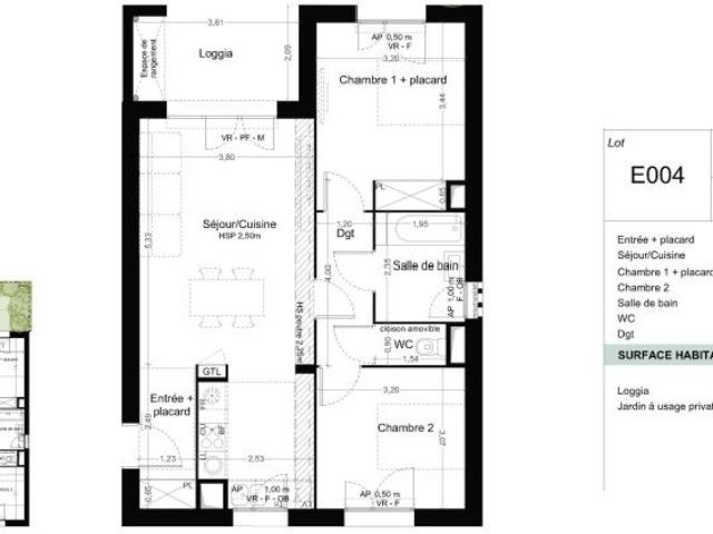 Location Appartement 3 pièces 63m² TOULOUSE 31400