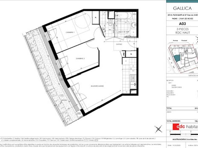 Location Appartement 3 pièces 60 m2 L'hay les roses