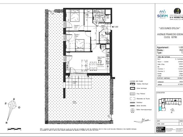 Location Appartement 3 pièces 62 m2 Cucq