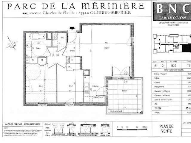 Location Appartement 3 pièces 67 m2 Les Sables d'Olonne