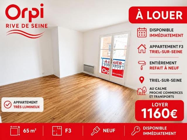 Location Appartement 3 pièces 64.72 m2 Triel sur Seine