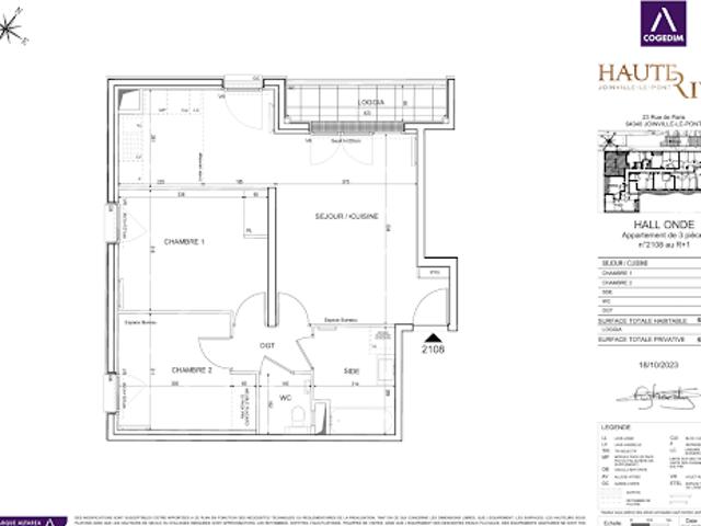 Location Appartement 3 pièces 64 m2 Joinville le Pont