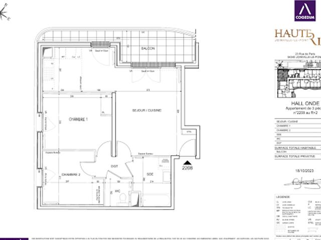 Location Appartement 3 pièces 64 m2 Joinville le Pont