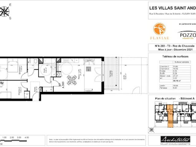 Location Appartement 3 pièces 66 m2 Fleury sur Orne