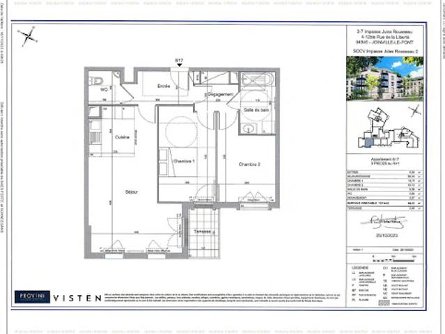 Location Appartement 3 pièces 66 m2 Joinville le Pont