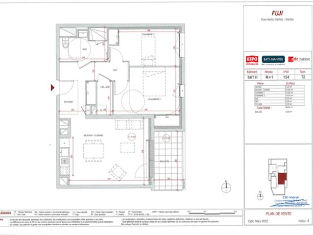Location Appartement 3 pièces 66 m2 Nantes