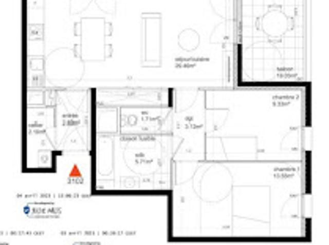 Location Appartement 3 pièces 68 m2 Évry Courcouronnes