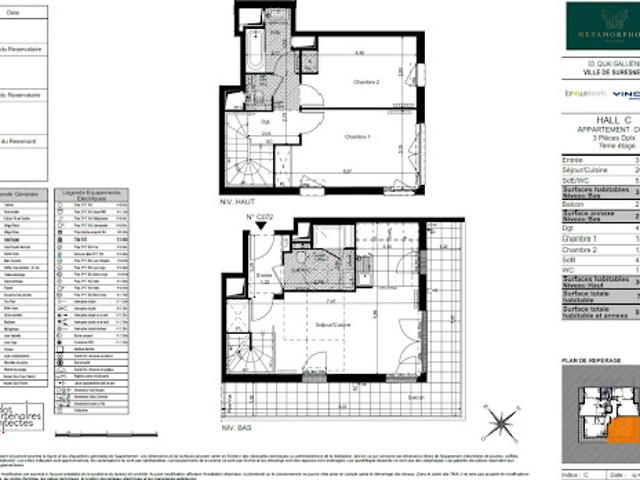 Location Appartement 3 pièces 73 m2 Suresnes