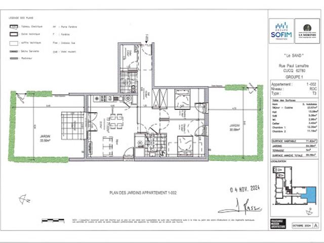 Location Appartement 3 pièces 71 m2 Cucq