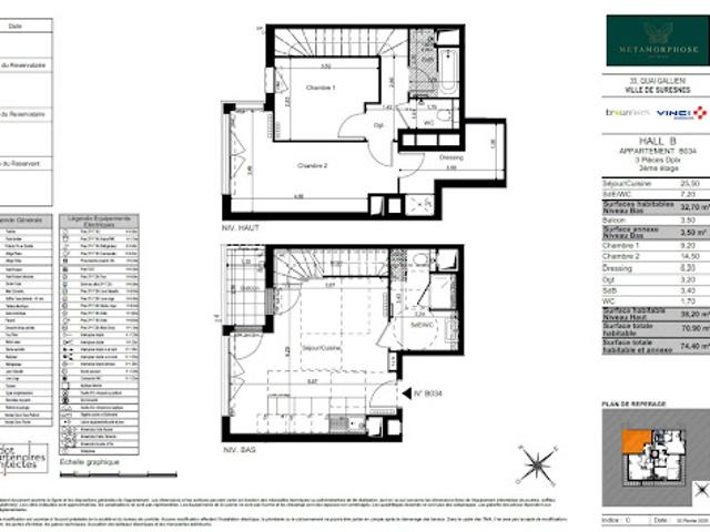 Location Appartement 3 pièces 71 m2 Suresnes