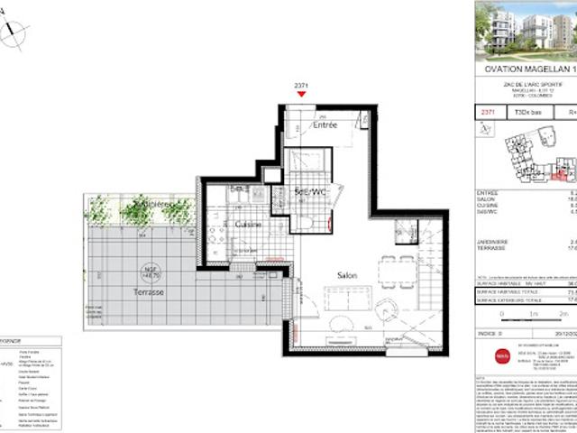 Location Appartement 3 pièces 74 m2 Colombes