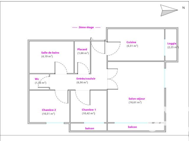 Location Appartement 3 pièces