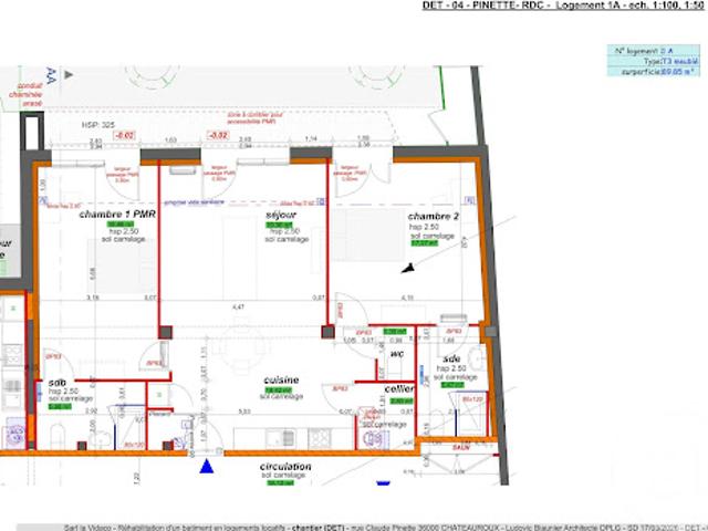 Location Appartement 3 pièces 89.85 m2 Chateauroux