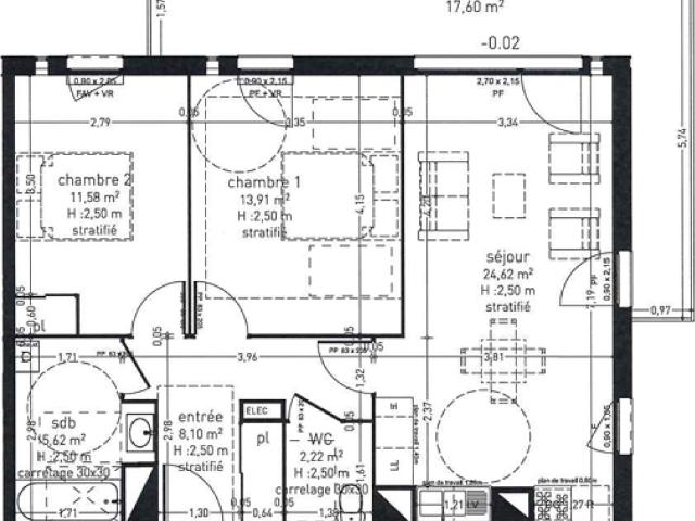 Location appartement 3 pièces VALENCIENNES 66m² à 747.36€/mois CDC Habitat