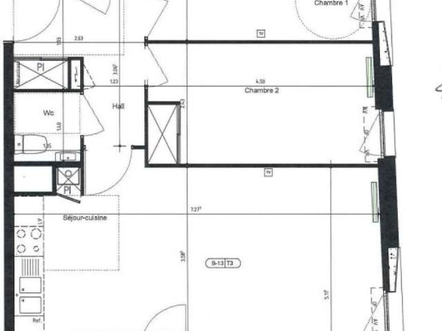 Location appartement 3 pièces WATTRELOS 68m² à 843.79€/mois CDC Habitat
