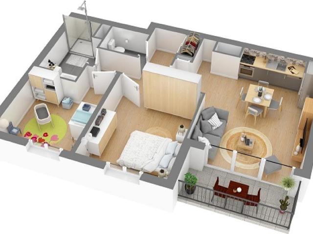 Location appartement 3 pièces BREST 57m² à 729.29€/mois CDC Habitat