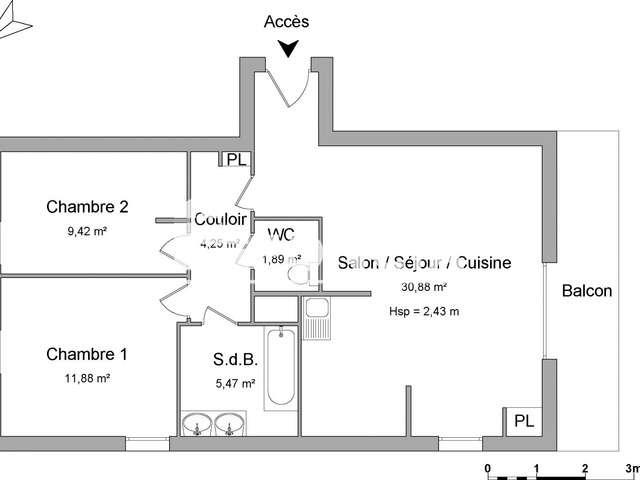 Location appartement 3 pièces Brest Lambezellec 29