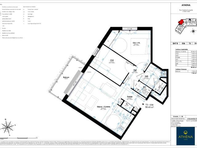 Location appartement 3 pièces Caen 14