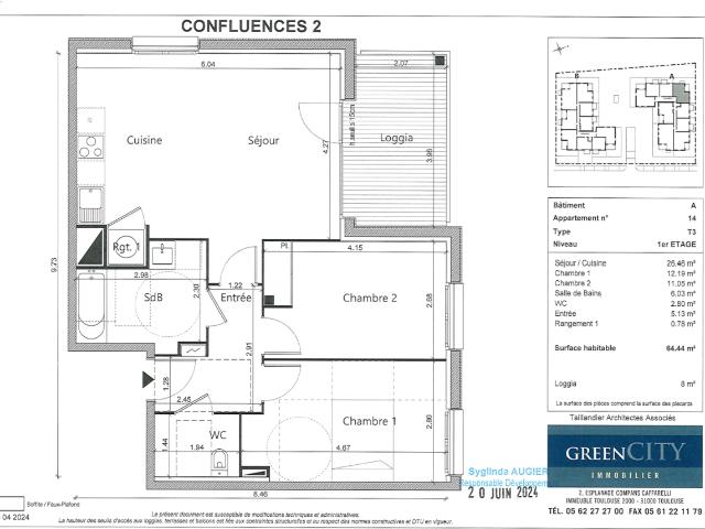 Location appartement 3 pièces LABARTHE SUR LEZE 65m² à 764.82€/mois CDC Habitat