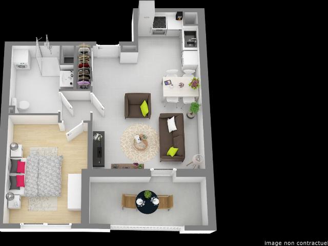 Location appartement 3 pièces MARSEILLE 60m² à 899.32€/mois CDC Habitat