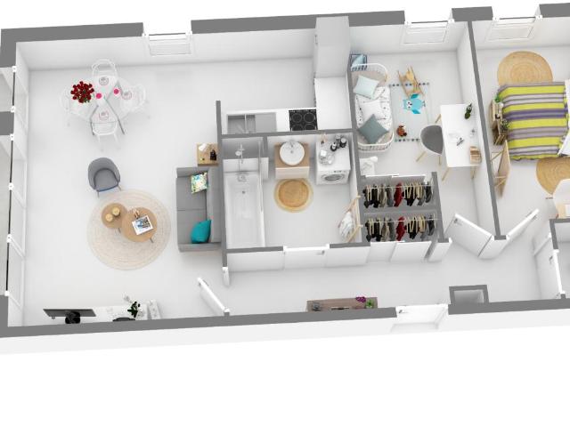 Location appartement 3 pièces MARSEILLE 65m² à 948.75€/mois CDC Habitat