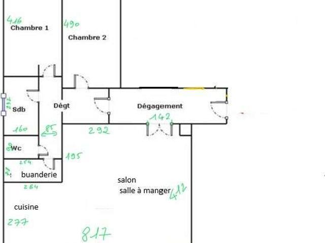 Location appartement 3 pièces Meaux 77