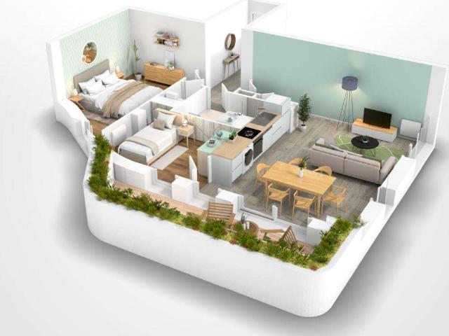 Location appartement 3 pièces Nantes 44