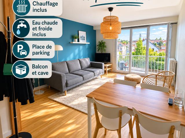 Location appartement 3 pièces Nantes Zola 44