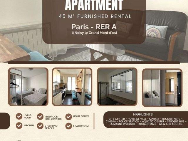 Location appartement 3 pièces Noisy le Grand 93