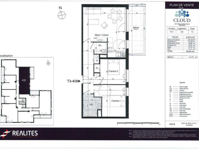 Location appartement 3 pièces Rennes 35