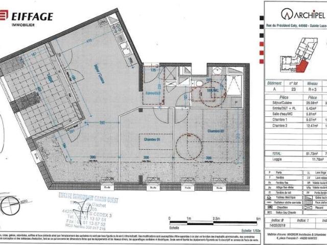 Location appartement 3 pièces Sainte Luce sur Loire 44