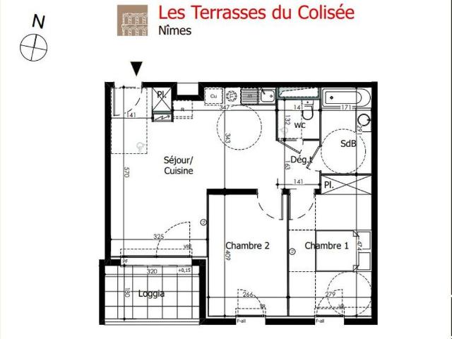 location Appartement T3 DE 58.35m² À NIMES