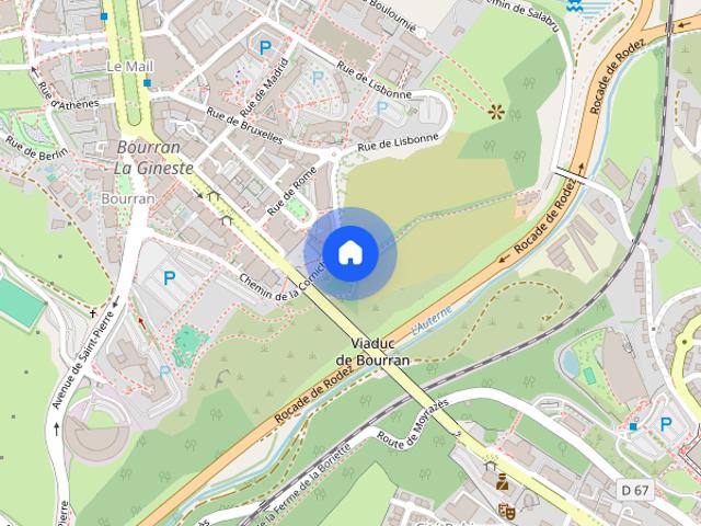 LOCATION APPARTEMENT T1 BIS RODEZ BOURRAN SANS FRAIS D'AGENCE