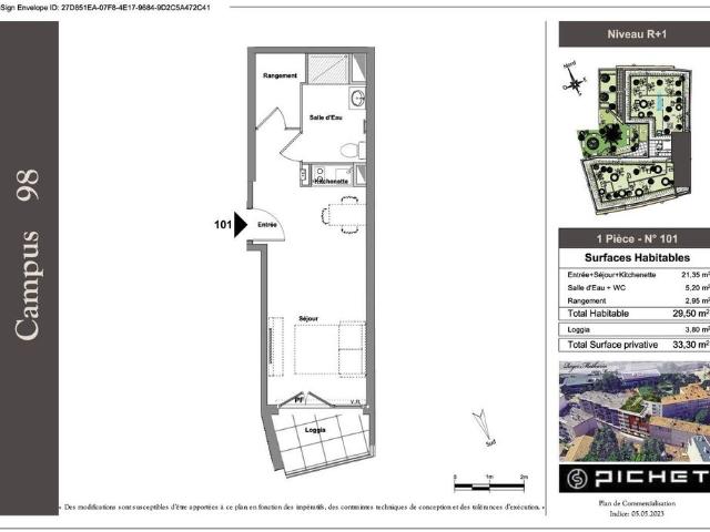 location Appartement T1 DE 29.5m² À MARSEILLE
