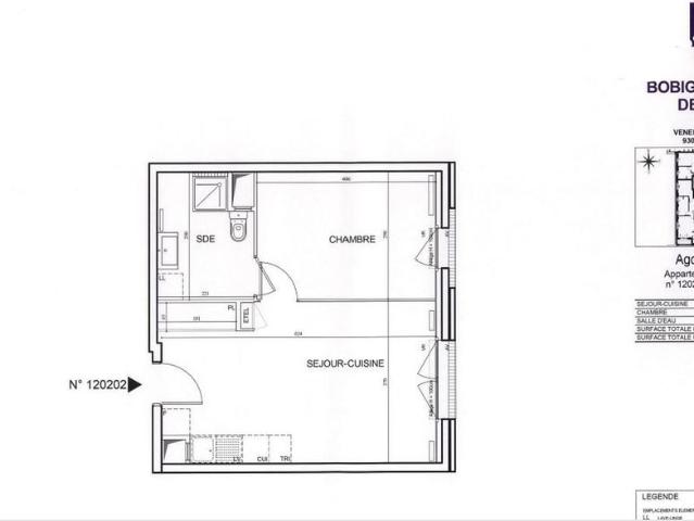location Appartement T2 DE 40.1m² À BOBIGNY