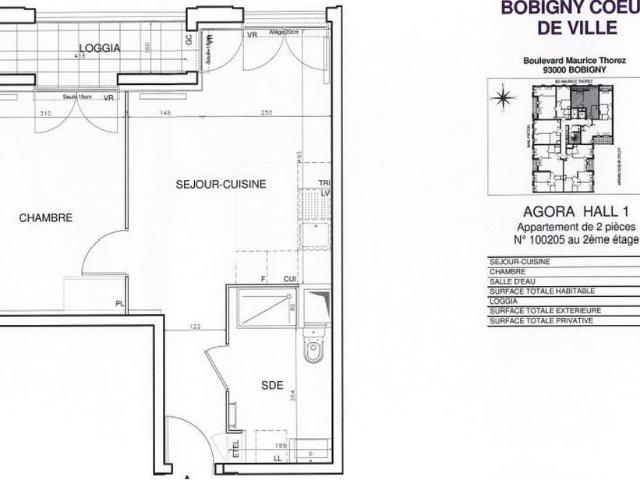 location Appartement T2 DE 41.7m² À BOBIGNY