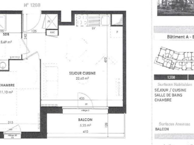 location Appartement T2 DE 39.43m² À AMIENS