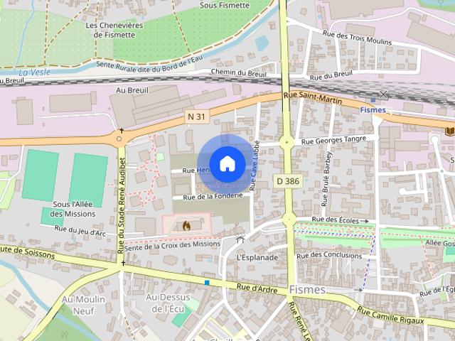 Location appartement T4 89.00m² à Fismes 51170