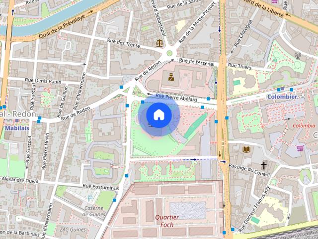 Location Appartement T 1 Rennes Arsenal Redon