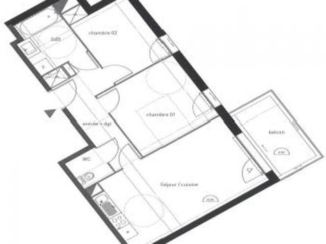 location appartement vertou 3 pièces 56 m2 loire atlantique 44120 815 € / mois