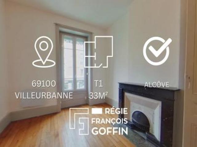 location appartement villeurbanne 1 pièce 33 m2 rhone 69100 665 € / mois