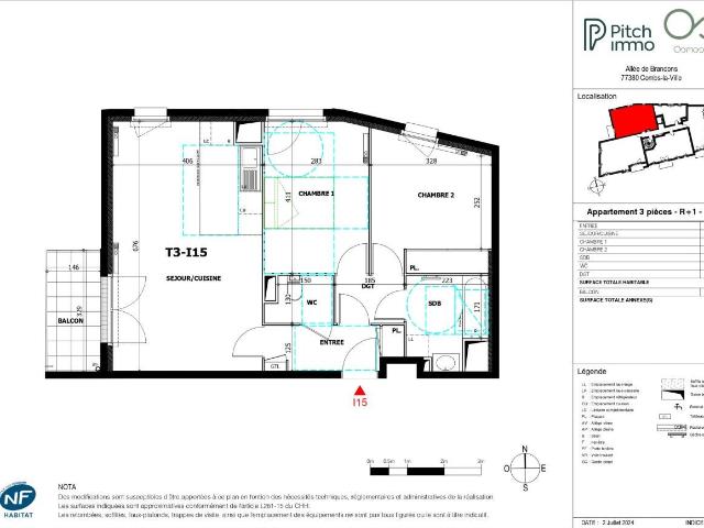 Location Appartement Allée des Brandons, Combs la Ville