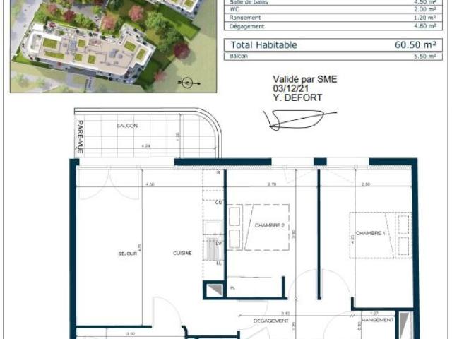 Location Appartement Allée Françoise Héritier, Colombes