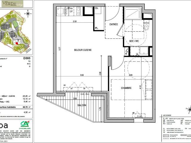Location Appartement Allée Micheline Ostermeyer, Nantes