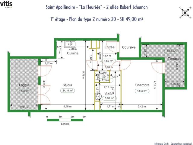 Location Appartement Allée Robert Schuman, Saint Apollinaire