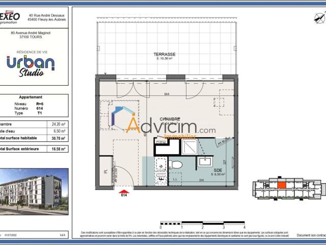 Location Appartement Avenue André Malraux, Tours