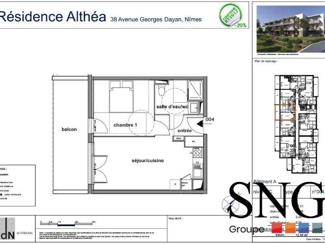 Location Appartement Avenue Georges Dayan, Nîmes