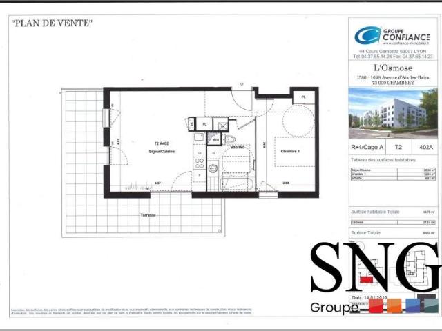 Location Appartement Avenue d'Aix les Bains, Chambéry