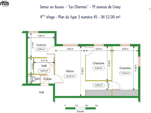 Location Appartement Avenue de Ciney, Semur en Auxois